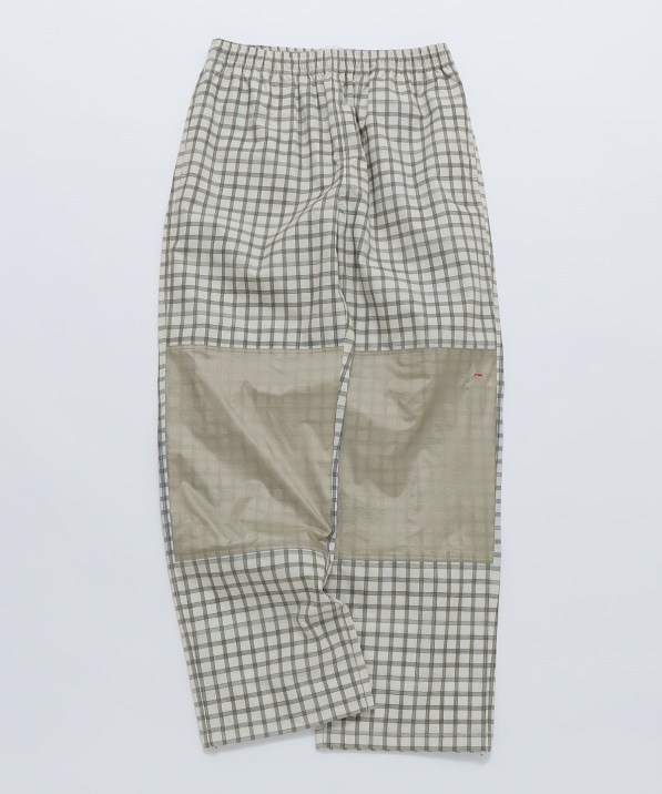 ROA: FLOWEAVE PRINTED CHECK ELASTICATED WAISTBAND PANTS