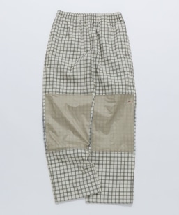 ROA: FLOWEAVE PRINTED CHECK ELASTICATED WAISTBAND PANTS