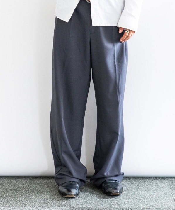 90's Folio silk 100% 2タック ワイドスラックス シルク City Ambient Products: 2タック ワイド スラックス｜ SHIPS 公式サイト