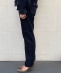 【SHIPS別注】CIOTA: スビンコットン ブラック コーデュロイ ストレート 5ポケットパンツ (women)