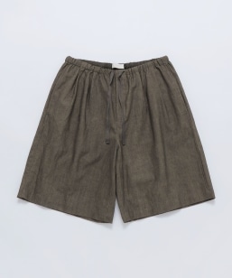 AMOMENTO: LINEN DRAWSTRING SHORTS