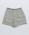 ROA: FLOWEAVE PRINTED CHECK SHORTS �z���C�g