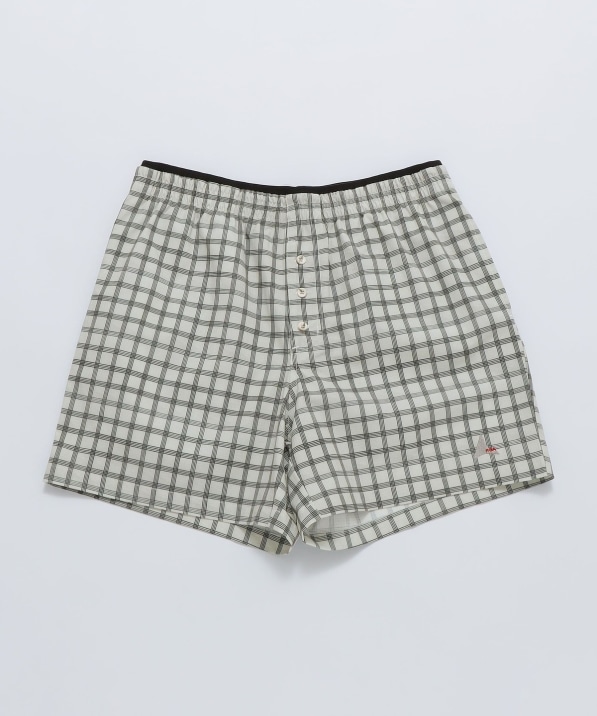 ROA: FLOWEAVE PRINTED CHECK SHORTS