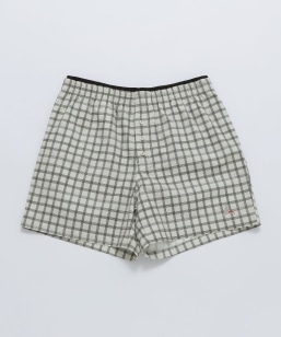 ROA: FLOWEAVE PRINTED CHECK SHORTS