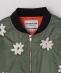 NOMARHYTHM TEXTILE: FLOWER EMBROIDERY FLIGHT JACKET