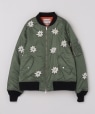NOMARHYTHM TEXTILE: FLOWER EMBROIDERY FLIGHT JACKET I[u