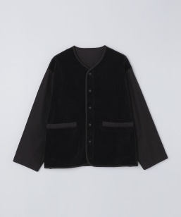 PORTER CLASSIC: CORDUROY MOLESKIN HYBRID CARDIGAN