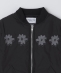 NOMARHYTHM TEXTILE:  Flower Embroidery Flight Jacket