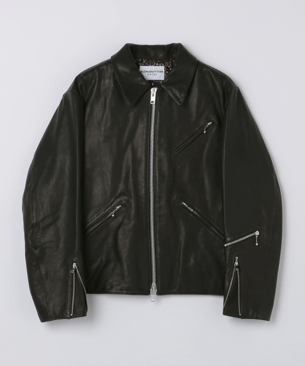 NOMARHYTHM TEXTILE: Front Zip Riders Jacket