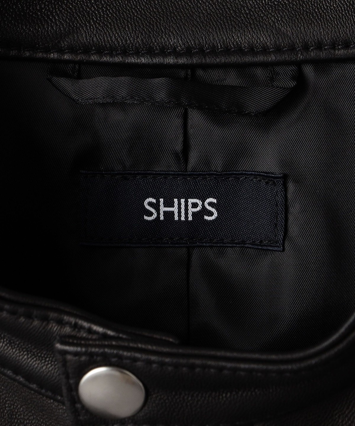 SHIPS: シープレザー シングル ライダースジャケット: アウター