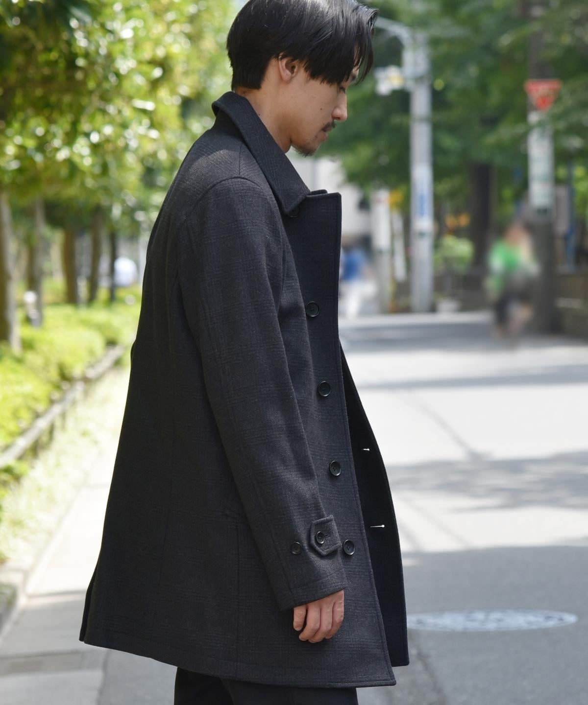 Sc スーパー140 S Ex Fine Wool メルトン シングル ロング ピーコート チェック アウター ジャケット Ships 公式サイト 株式会社シップス