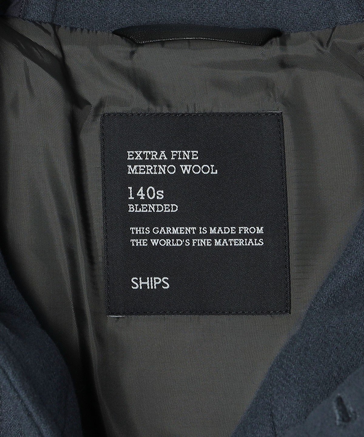 美品 SHIPS SUPER140's100%wool コート