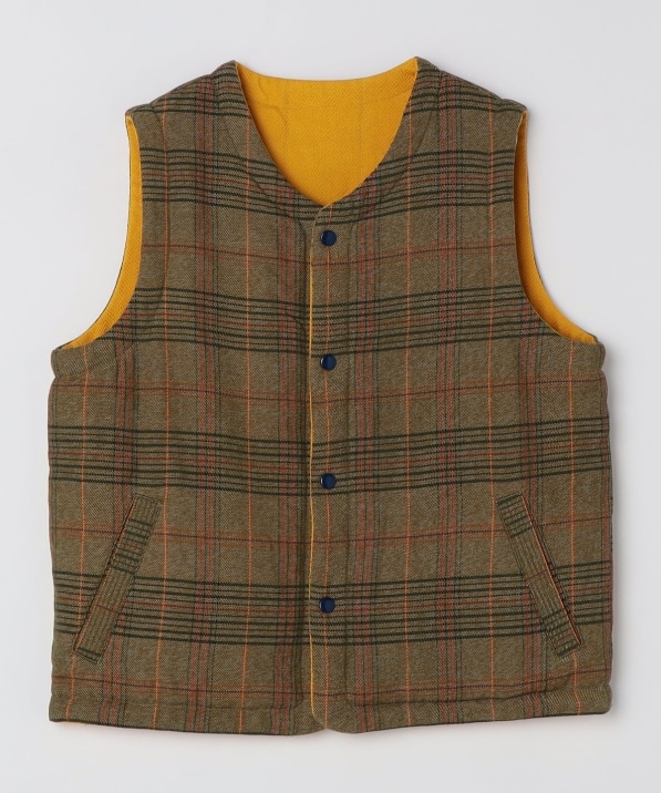 ORIGINAL MADRAS TRADING COMPANY: REVERSIBLE FLECKED WEAVE VEST