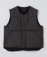 ENGINEERED GARMENTS: OVER VEST BLACK CONE DENIM �u���b�N