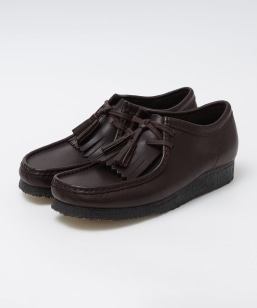 CLARKS: WALLABEE PURPLE GRAPE LEATHER