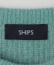 SHIPS:〈手洗い可能〉リネン/コットン TEXBRID(R) ランダムアラン クルーネックニット