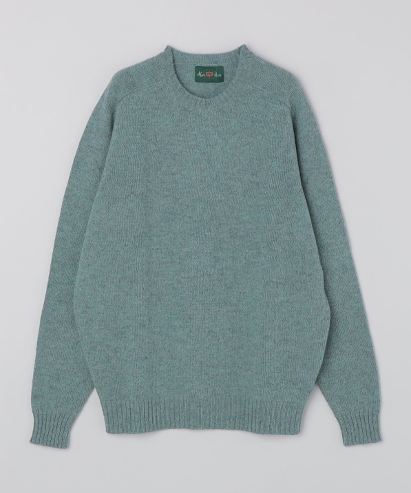 ALANPAINE: 〈手洗い可能〉5ゲージ サドル クルーネック ニット