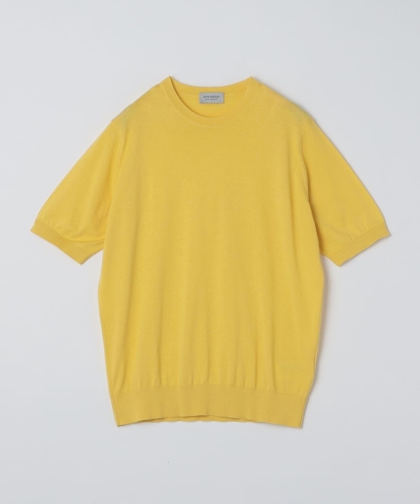 JOHN SMEDLEY: KEMPTON シーアイランド コットン ニット Tシャツ