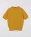 SHIPS:�q�ڐG�⊴�r ICE COTTON �N���[�l�b�N �V���[�g �X���[�u �j�b�g T�V���c