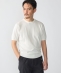 SHIPS:�q�ڐG�⊴�r ICE COTTON �N���[�l�b�N �V���[�g �X���[�u �j�b�g T�V���c