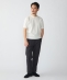 SHIPS:�q�ڐG�⊴�r ICE COTTON �N���[�l�b�N �V���[�g �X���[�u �j�b�g T�V���c