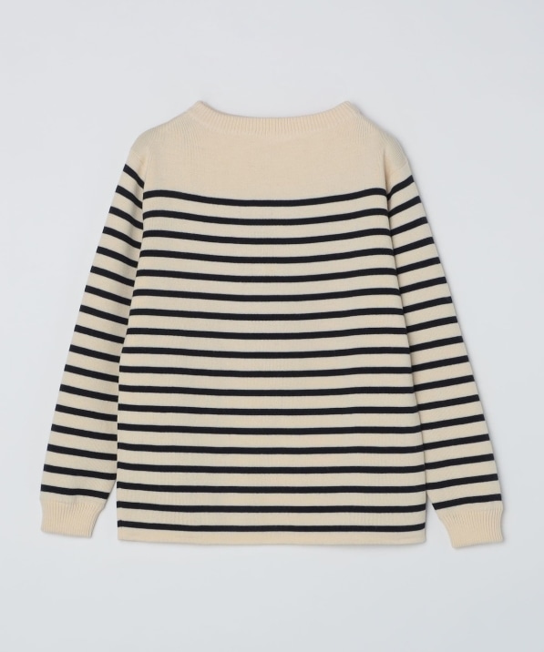 ANDERSEN-ANDERSEN: 12ゲージ マリンストライプ クルーネック ニット