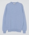 Glenmac: Cashmere Crew Neck Knit Pull Over ライトブルー