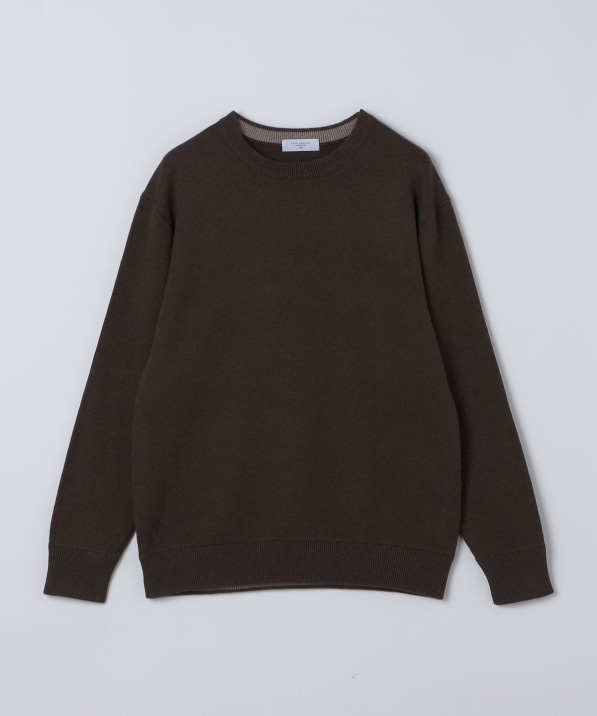 洗濯機可能〉ソリッド コットン カシミヤ クルーネック 26AW｜ SHIPS
