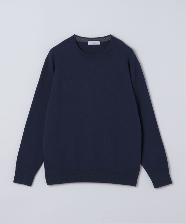 洗濯機可能〉ソリッド コットン カシミヤ クルーネック 26AW｜ SHIPS