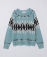 NOMARHYTHM TEXTILE:  Hand Knit Snowflake Sweater ���C�g�u���[