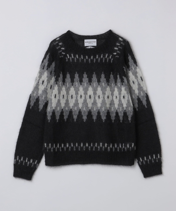 NOMARHYTHM TEXTILE:  Hand Knit Snowflake Sweater