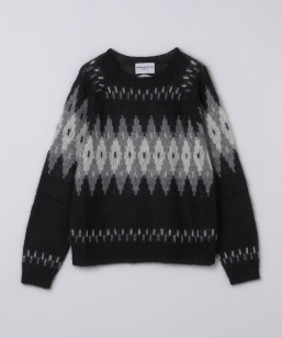NOMARHYTHM TEXTILE:  Hand Knit Snowflake Sweater