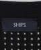 SHIPS:〈手洗い可能〉12ゲージ クロシェライク アイレット カーディガン
