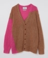 NOMA t.d.: Hand Knitted Mohair Cardigan ブラウン