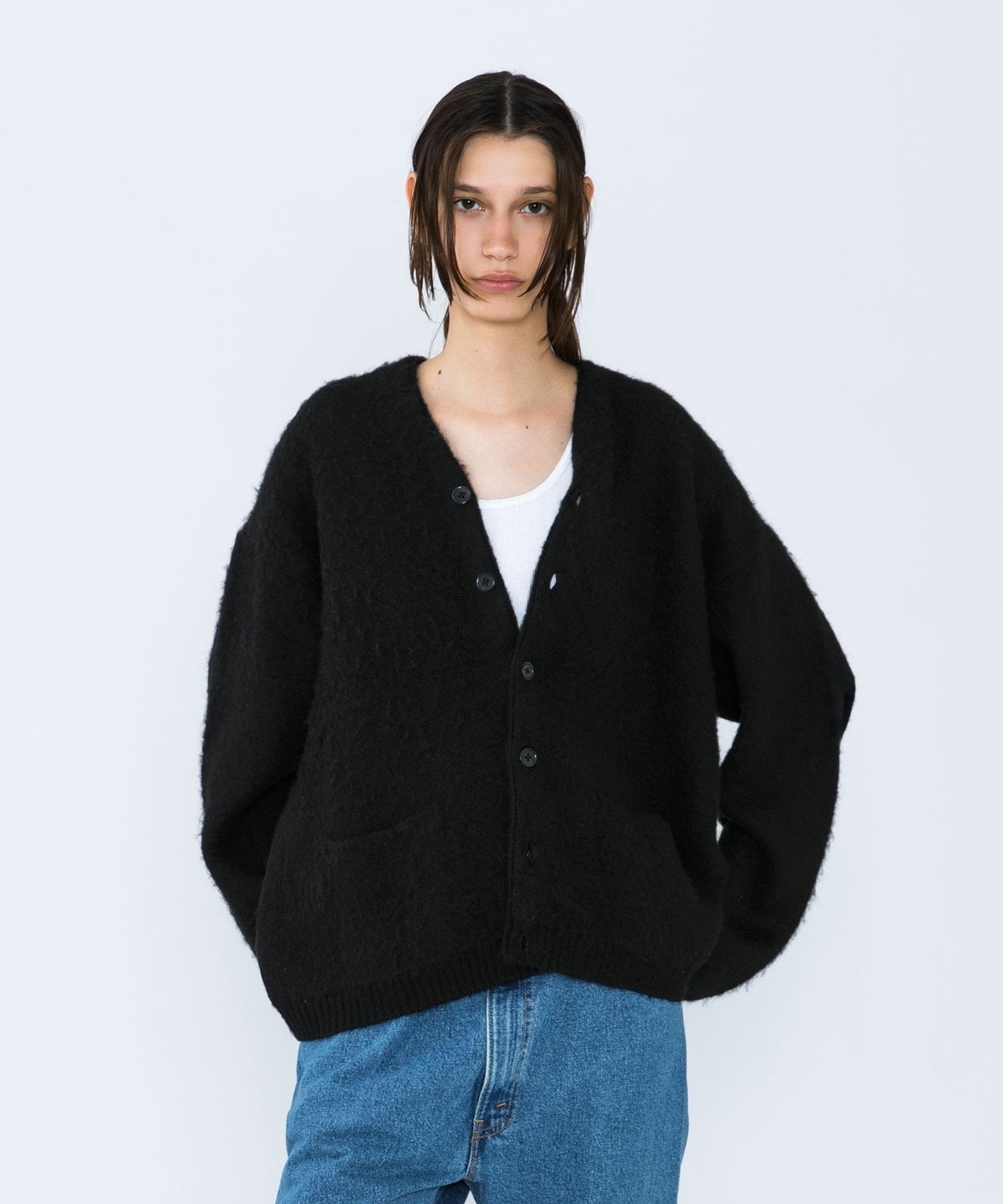 City Ambient Products別注】TOWNCRAFT: MOHAIR SHAGGY CARDIGAN