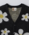 TOWNCRAFT: MOHAIR SHAGGY JACQUARD CARDIGAN