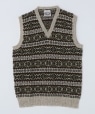 JAMIESONS KNITWEAR: FAIRISLE VEST x[W