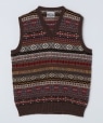 JAMIESONS KNITWEAR: FAIRISLE VEST uE