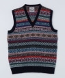 JAMIESONS KNITWEAR: FAIRISLE VEST lCr[