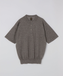 BATONER: CHOMA HENLEY NECK SHORT SLEEVE