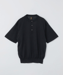 BATONER: CHOMA HENLEY NECK SHORT SLEEVE