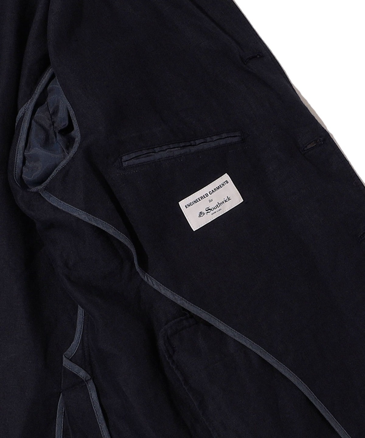 Southwick別注】Engineered Garments: Linen Navy Blazer Jacket 