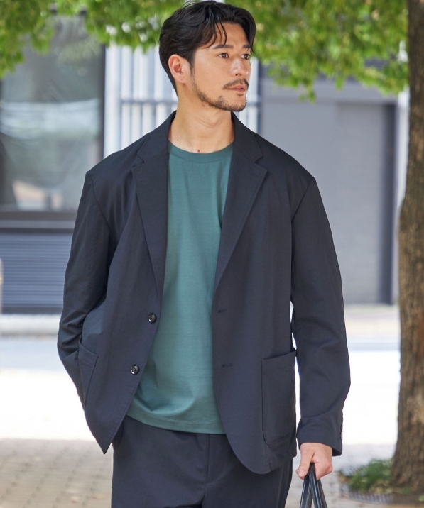 soerte ヴィンテージライクミリタリー　ジャケット、パンツ　セットアップ SHIPS:〈洗濯機可能〉ヴィンテージ ライク ナイロン ジャケット