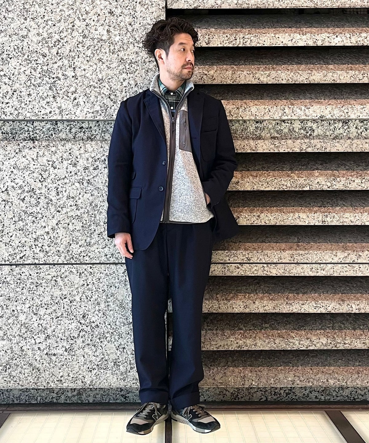 Southwick別注】Engineered Garments: Wool Serge Navy Blazer Jacket ...