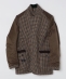 Drakes: MK VII GUN CHECK TWEED BLAZER