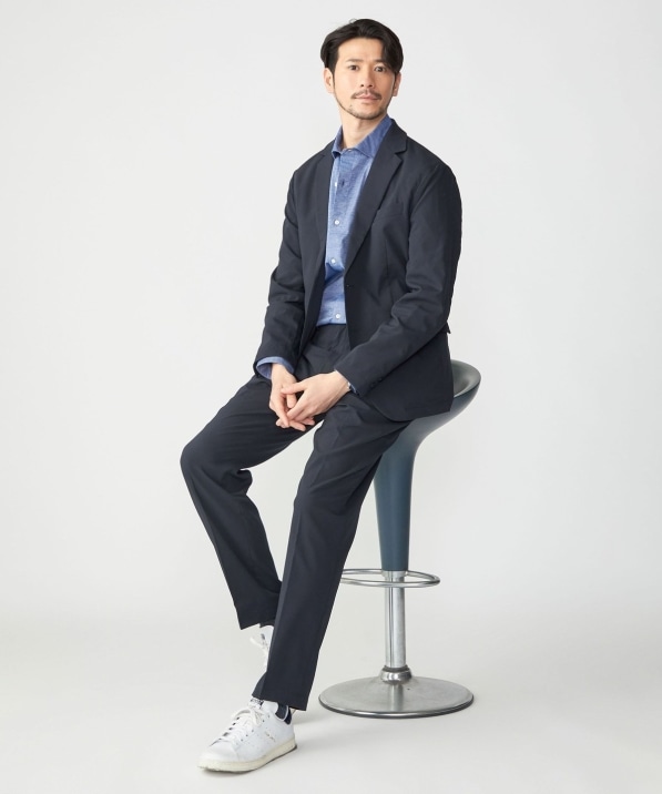 SHIPS:〈撥水・手洗い可能〉RENU ダブルクロス セットアップ  