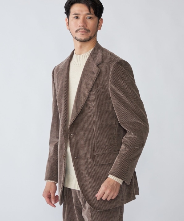 SHIPS別注】CARUSO: AIDA ワイドラペル コーデュロイ ジャケット