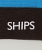 SHIPS: ボトムカラー パネル ソックス