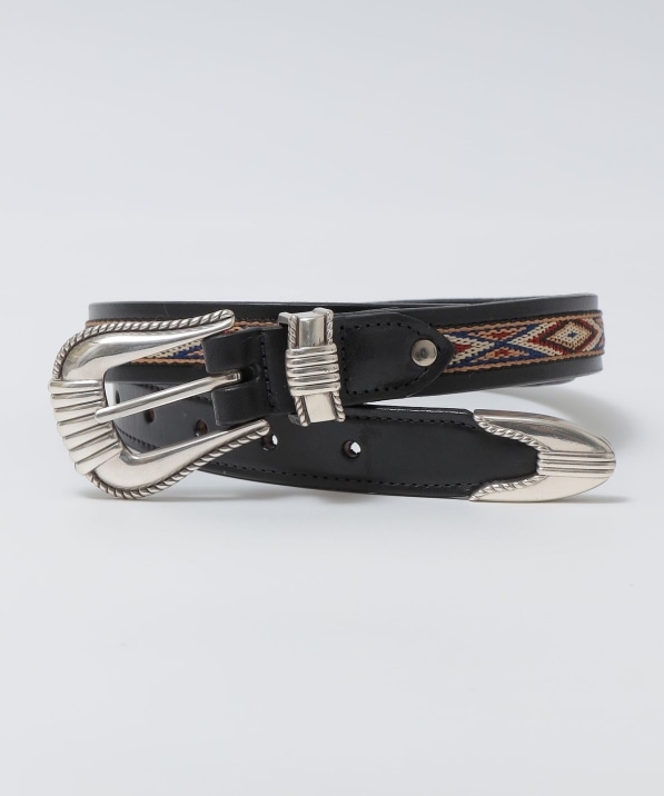 TORY LEATHER: NATIV WEBBING SPIRAL PATTERN