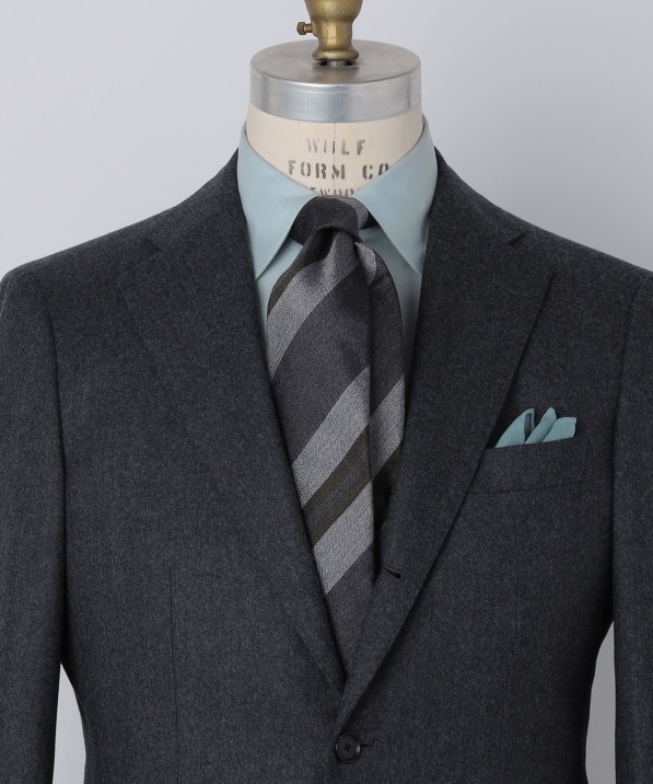 SHIPS: ヴィンテージ アーカイブ シルク スナゴ ストライプ ネクタイ